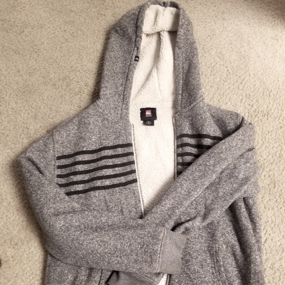 Quicksilver worm hoodie, boys size L